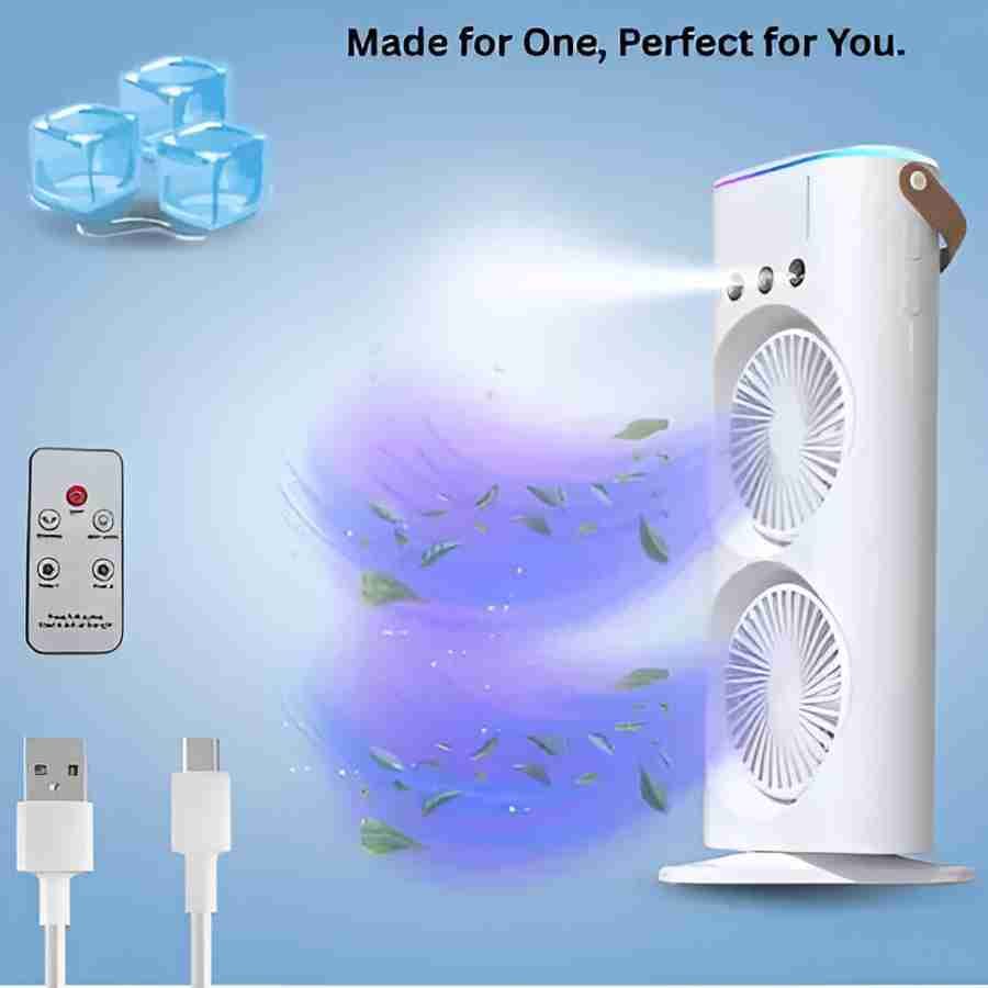 portable Doul Fan Rechargeable cooler cum A/C*