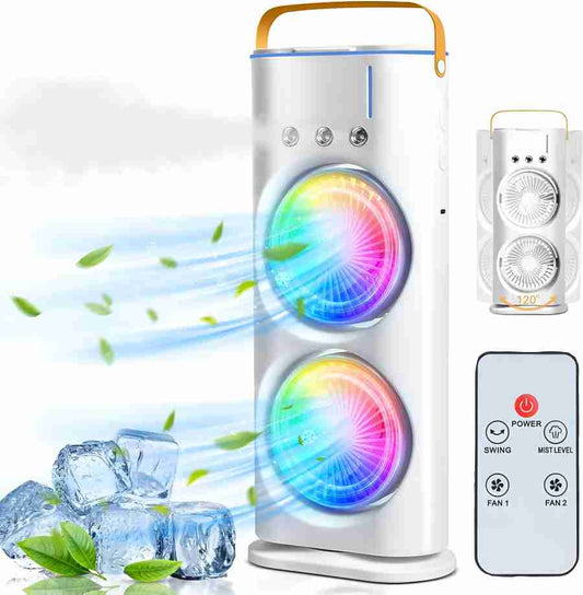 portable Doul Fan Rechargeable cooler cum A/C*